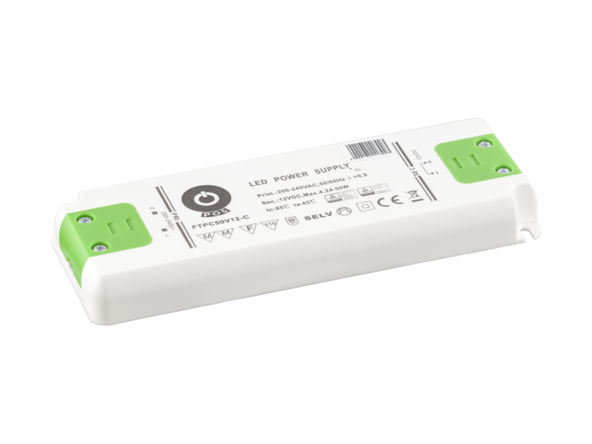 Inbouw driver 12V, 11A - 132Watt - Slim - POS Inbouw driver 12V, 11A - 132Watt - Slim - POS